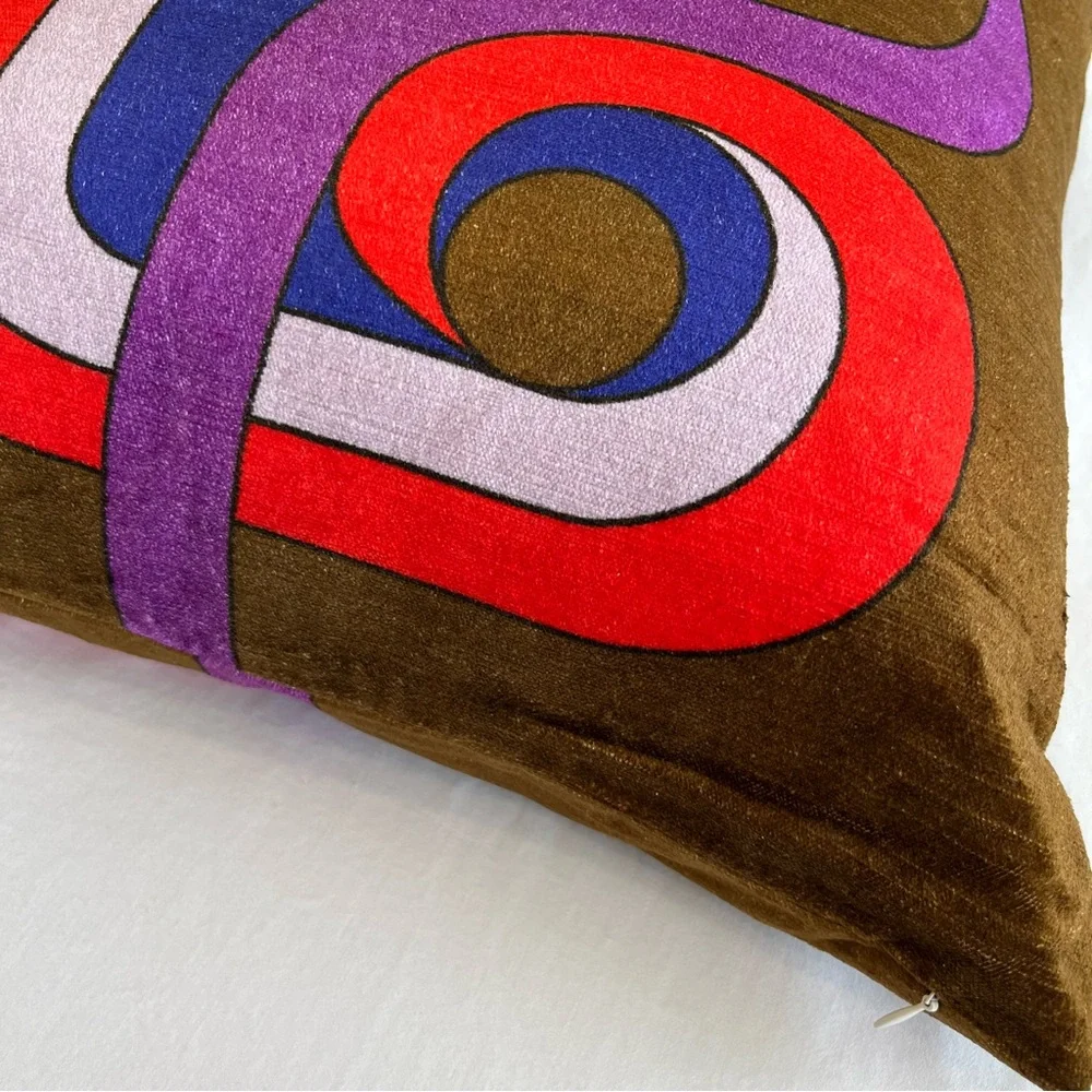 Jonathan Adler 💙 NIB “Sold Out”  Madrid Supergraphic Pillow - Picture 6 of 12